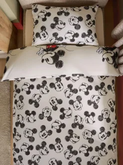 Next Disney Mickey Mouse Supersoft 100% Brushed Cotton Duvet Cover and Pillowcase Set