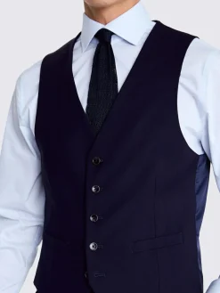 Outlet DKNY Slim Performance Suit Waistcoat Ink