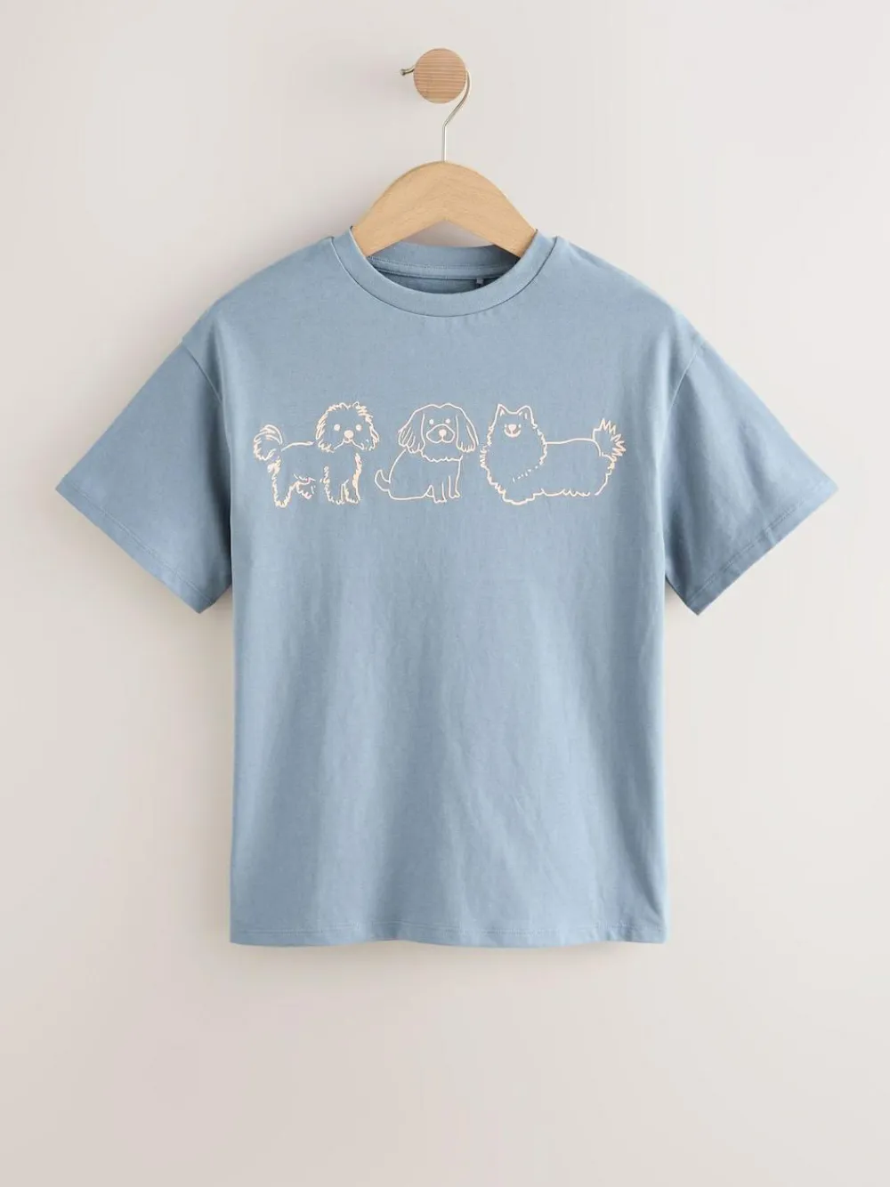 Next Dog Graphic Oversized T-Shirts 4 Pack (3-16yrs)^ Tops|T-Shirts