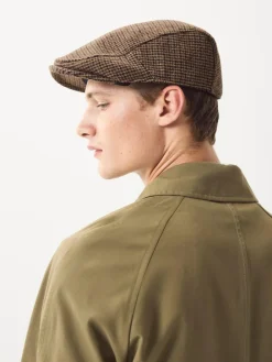 Next Dogtooth Brown Flat Cap^ Hats, Gloves & Scarves|Hats, Scarves & Gloves