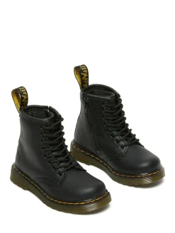 Outlet Dr. Martens Black 1460 Toddler Softy T Lace-Up Leather Boots