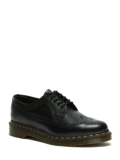 New Dr. Martens Black Unisex 3989 Smooth Brogue Leather Shoes