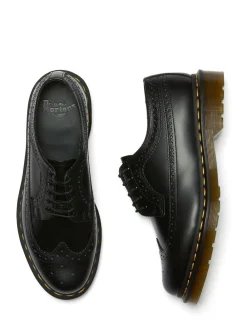 New Dr. Martens Black Unisex 3989 Smooth Brogue Leather Shoes
