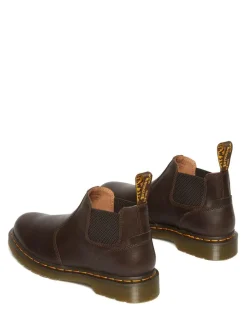 Dr. Martens Brown 2976 Lo Kelp Chelsea Leather Boots^ Boots|Boots