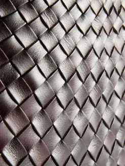 Outlet Dragon Diffusion Santa Croce Large Woven Bag Dark Brown