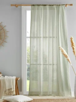 Drift Home Kayla Slot Top Voile Panel^ Curtains & Blinds