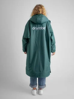 dryrobe Green Advance Adult Long Sleeve Changing Robe^Women Bathrobes