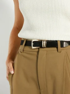 Dune London Black Niah Belt^Women Belts