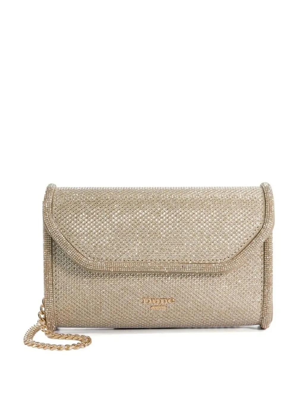 Clearance Dune London Gold Bellini Border Foldover Clutch