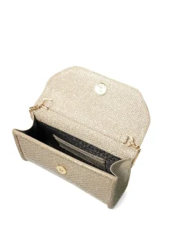 Clearance Dune London Gold Bellini Border Foldover Clutch