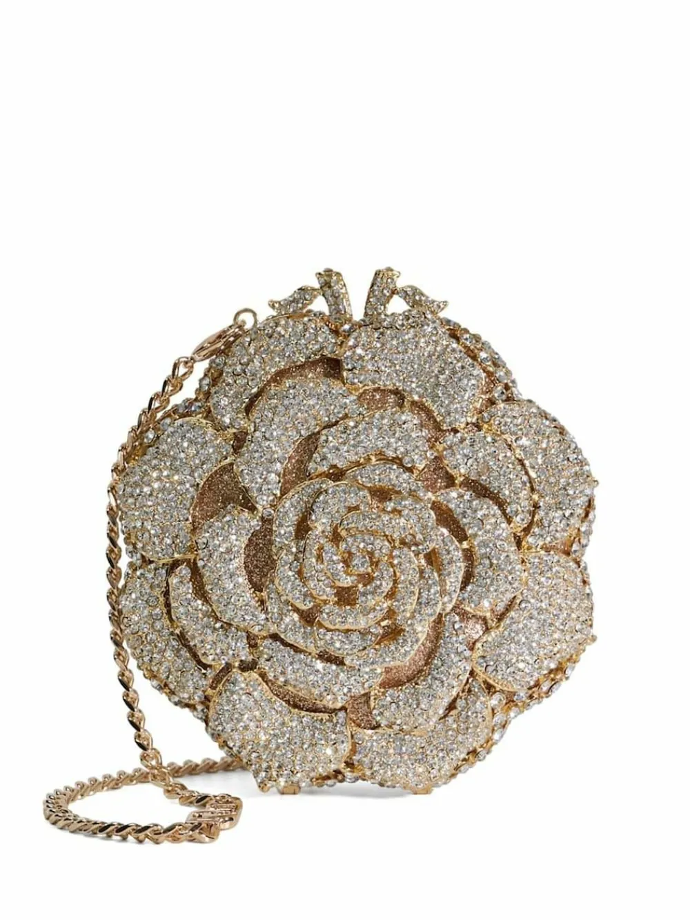 Dune London Bling Hard Embellished Flow Bag Gold