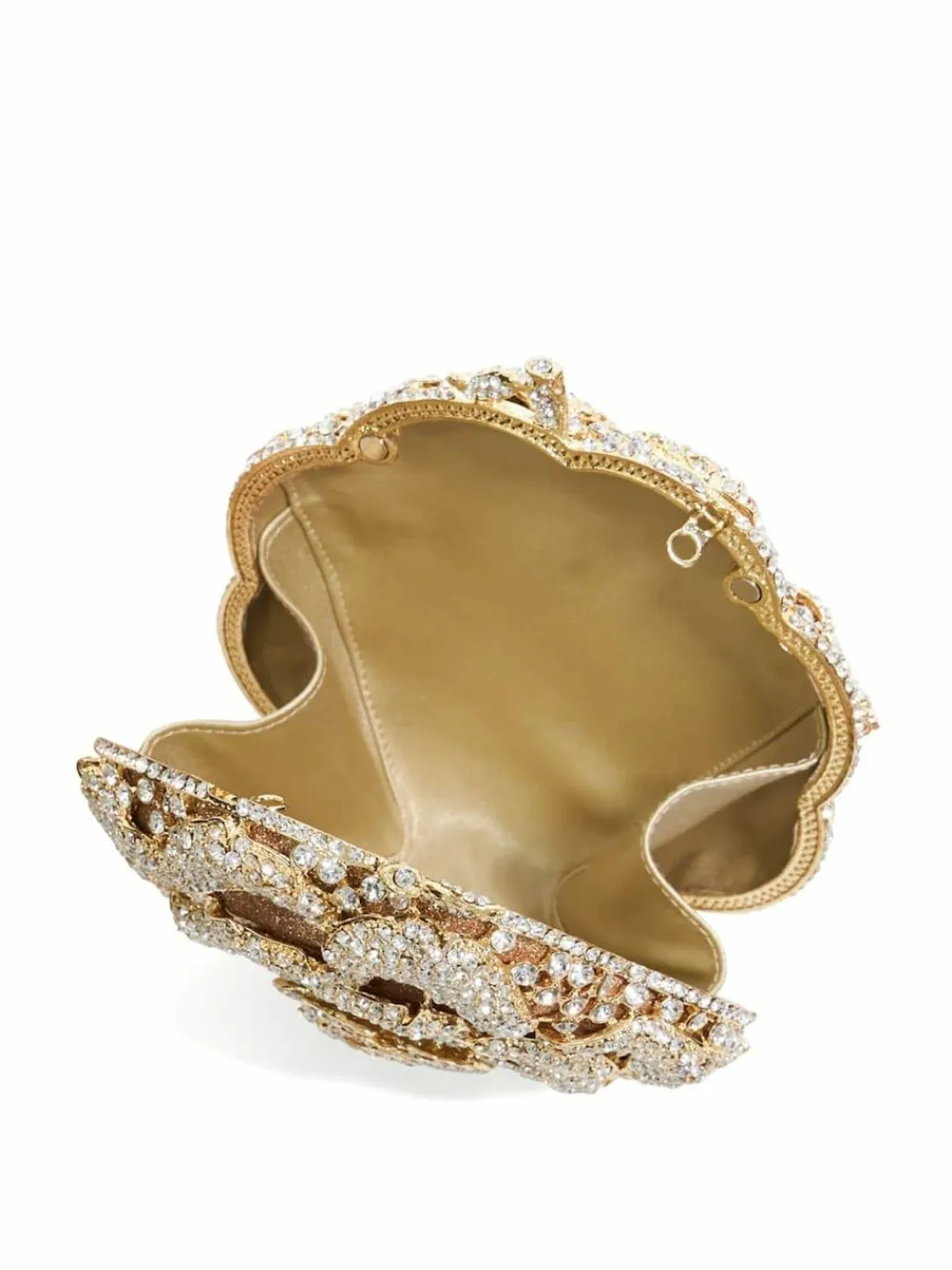 Dune London Bling Hard Embellished Flow Bag Gold