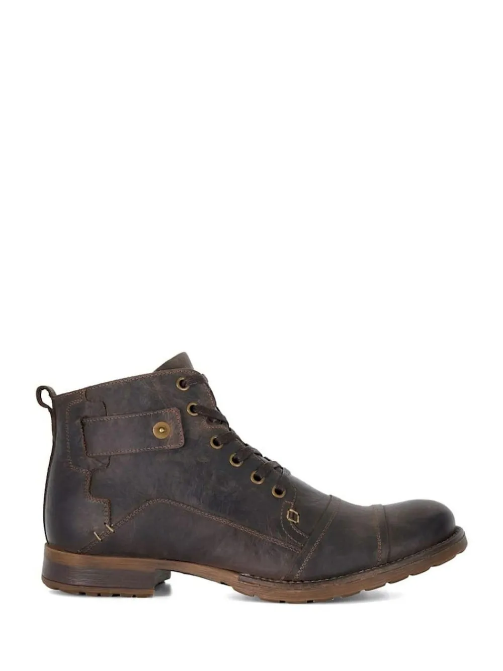 Dune London Standard Fit Heavy Duty Leather Simon Ankle Boots^ Boots|Boots