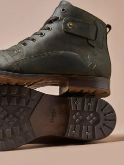 Dune London Standard Fit Heavy Duty Leather Simon Ankle Boots^ Boots|Boots