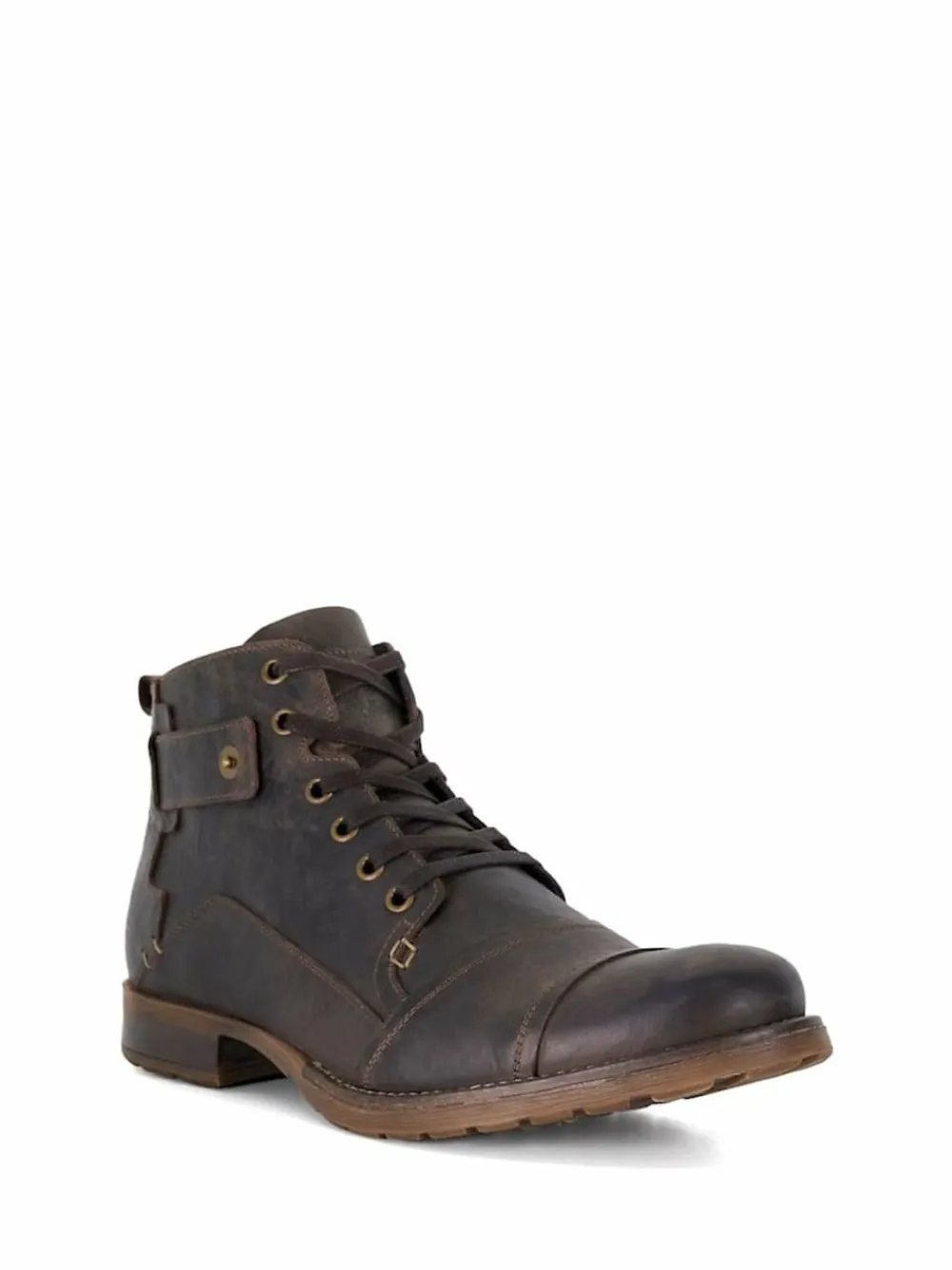 Dune London Standard Fit Heavy Duty Leather Simon Ankle Boots^ Boots|Boots
