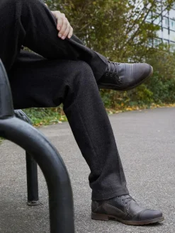 Dune London Standard Fit Heavy Duty Leather Simon Ankle Boots^ Boots|Boots