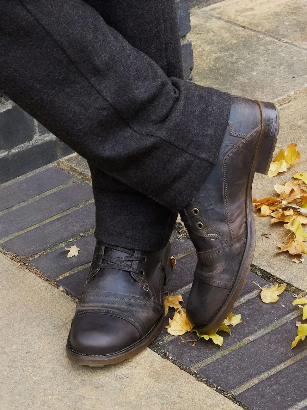 Dune London Standard Fit Heavy Duty Leather Simon Ankle Boots^ Boots|Boots