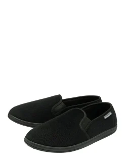 Dunlop Mens Twin Gusset Full Slippers^ Slippers|Slippers