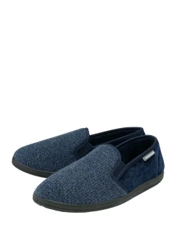 Sale Dunlop Twin Gusset Full Slippers Blue