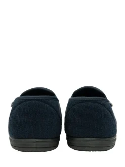 Hot Dunlop Twin Gusset Full Slippers Blue