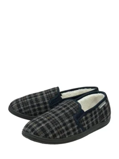 Dunlop Blue Twin Gusset Full Slippers^ Slippers|Slippers