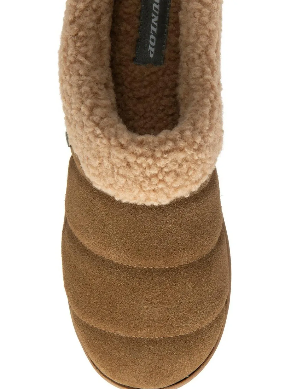 Best Dunlop Suede Mule Slippers Brown