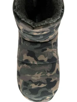 Dunlop Green Mens Faux Fur Lined Boot Slippers^ Slippers|Slippers