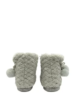 Dunlop Ladies Knitted Bootee Slippers^Women Slippers