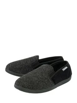 Outlet Dunlop Twin Gusset Full Slippers Grey