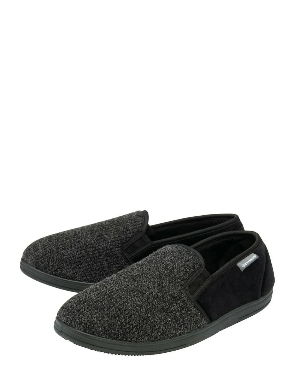 Outlet Dunlop Twin Gusset Full Slippers Grey