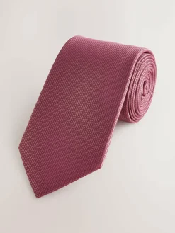 Next Dusky Pink Slim Textured Tie^ Ties & Pocket Squares