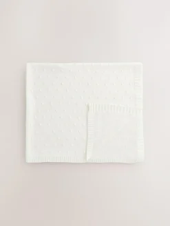 New Next Baby Bobble Blanket Ecru