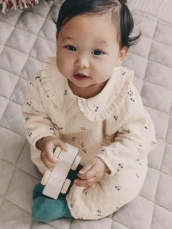 Next Ecru Baby Quilted Sweatshirt and Trousers Set 2 Piece (0mths-2yrs)^ Sets & Co-Ords|Sets & Co-Ords