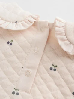 Next Ecru Baby Quilted Sweatshirt and Trousers Set 2 Piece (0mths-2yrs)^ Sets & Co-Ords|Sets & Co-Ords
