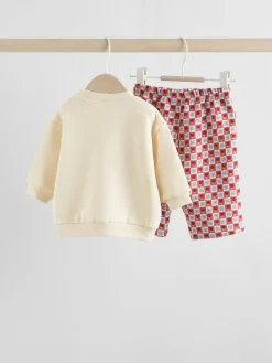 Next Ecru Baby Sweatshirt and Trousers Set 2 Piece (0mths-2yrs)^ Sweatshirts & Hoodies