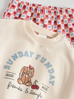 Next Ecru Baby Sweatshirt and Trousers Set 2 Piece (0mths-2yrs)^ Sweatshirts & Hoodies