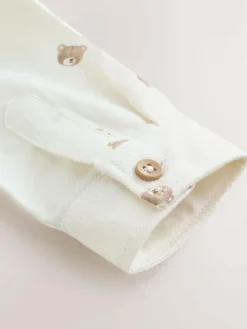 Next Long Sleeve Grandad Collar All-Over Print Character Shirt (3mths-7yrs)^BOY Suits & Vest|Shirts