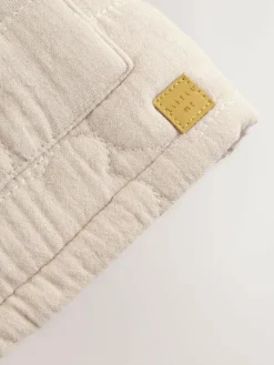 Next Ecru Bear Print Quilted Baby Zip Through Jacket^BOY Unisex|Baby Winter Clothing