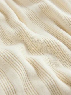 Discount Next Button Neck Knitted Polo Shirt (3-16yrs) Ecru