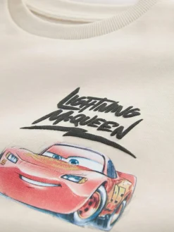 Hot Next Ecru Cars Printed Sweatshirt (6mths-7yrs)