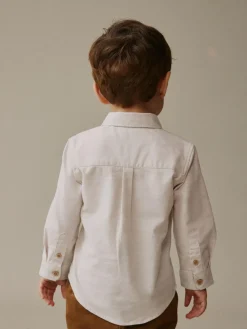 Best Next Ecru Character Long Sleeve Long Sleeve Oxford Shirt (3mths-7yrs)