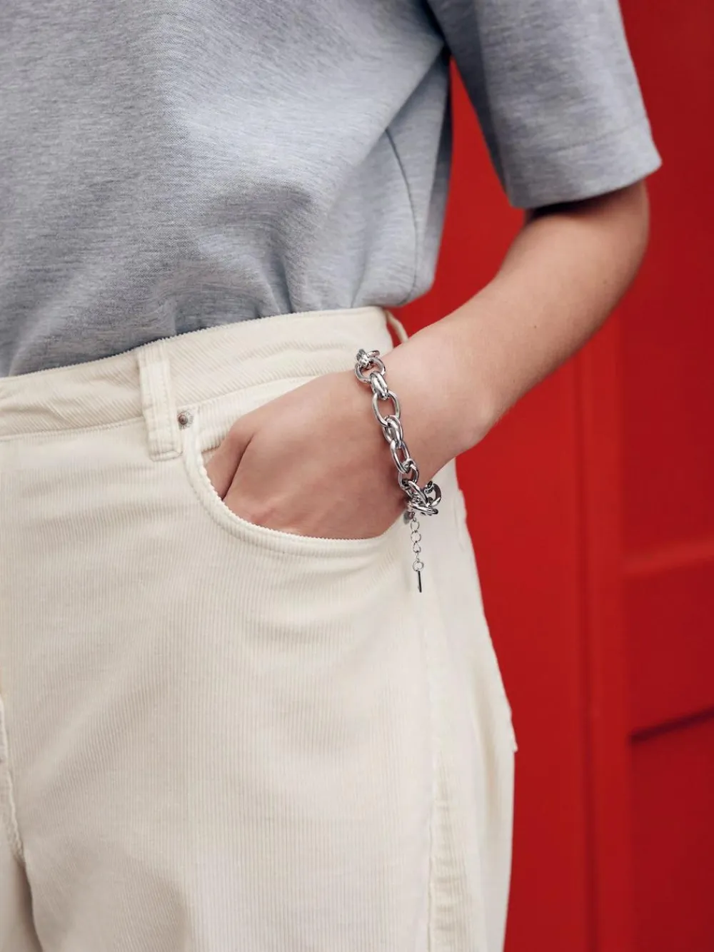 Sale Next Cord Barrel Leg Trousers Ecru