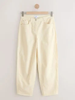 Sale Next Cord Barrel Leg Trousers Ecru