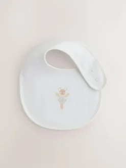 Next Ecru Fairy Mouse Baby Bibs 3 Pack^ Bibs|Newborn Accessories