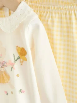 Discount Next Long Sleeve Top and Legging Baby 2 Piece Set (0mths-2yrs) Ecru Fairy Mouse