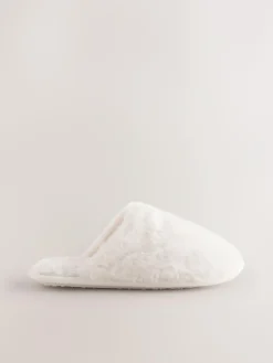 Next Faux Fur Mule Slippers^Women Slippers|All Night & Lounge