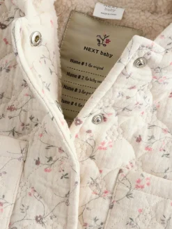 Discount Next Ecru Floral Baby Crinkle Jersey Coat (0mths-2yrs)