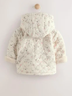 Discount Next Ecru Floral Baby Crinkle Jersey Coat (0mths-2yrs)