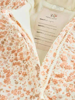 Next Ecru Floral Printed Baby Hooded Crinkle Woven Pramsuit (0mths-2yrs)^ Baby Winter Clothing|Coats, Jackets & Pramsuits