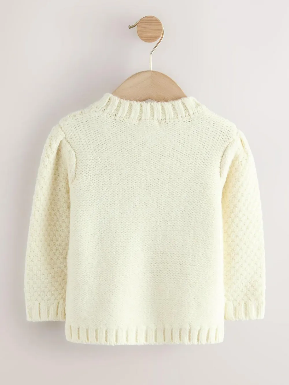 Discount Next Ecru Flower Embroidered Cardigan (3mths-10yrs)